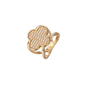 Hebilla para Bufanda con Diseño de Trébol de Cuatro Hojas y Pedrería, de Aleación Plateada, Accesorio Duradero para Prendas, Primavera 2024 - Product Image 5