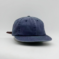 Gorra de Béisbol Personalizada de Algodón Lavado de Alta Calidad, Estilo Desestructurado, 6 Paneles, Ajustable para Hombre, Visera Plana, Cierre a Presión, para Golf, con Logotipo Personalizado
