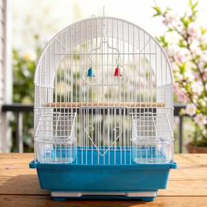 Jaulas de hierro al por mayor para loros, jaulas arqueadas para mascotas con base de cajón, artículos para mascotas, artículos para pájaros - Product Image 6
