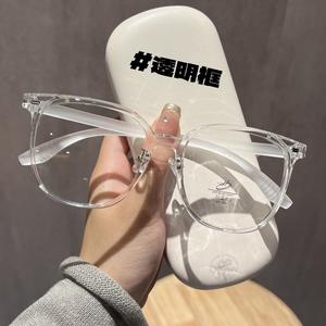 Montura de gafas ovaladas estilo coreano para mujer TR39001, lentes de PC con filtro de luz azul, montura completa, gafas para visión de cerca - Product Image 4