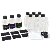 Bouteilles en verre rondes miniatures de 30 ml et 60 ml pour jus frais, boissons, sirops d'érable, avec bouchon à vis