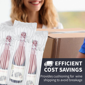 Custom Air-Filled Sleeve Packaging for Wine Inflatable Cushion Air Column Bags Film <b>Roll</b> Protective <b>Bubble</b> <b>Wrap</b> - Product Image 5
