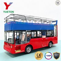 Bus électrique à toit ouvert à deux étages pour adultes, idéal pour les parcs d'attractions et les carnavals, vente directe usine