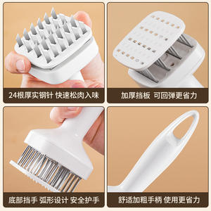 เครื่องนวดเนื้อเจียหยาง สแตนเลสสตีล แบบอัตโนมัติ พร้อมเข็มสำหรับนวดเนื้อวัว เนื้อหมู สเต็ก - Product Image 4