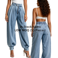 Jean évasé déchiré taille haute pour femme, coupe large, style Y2K streetwear, avec motif cœur évidé