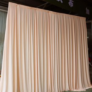 Wedding Stage Curtain Elastic Gauze Polyester Square Elegant <b>Ceiling</b> Decorations Milky White Background Cloth - Product Image 3