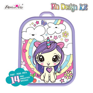 Kit de conception d'épingles à dessin personnalisé pour enfants avec sac de coloriage Jouets éducatifs pour enfants bricolage Arts et artisanat pour les filles - Product Image 3