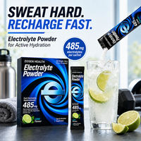 Poudre d'électrolytes OEM 485mg en sachets saveur citron vert pour l'hydratation quotidienne et l'entraînement
