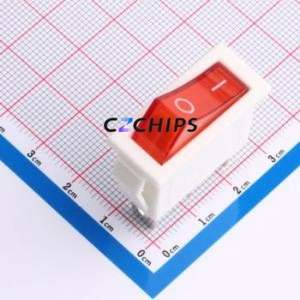 KCD3-3P-W Rocker Switch Through hole Component (THT) Switch 30.5mm 13.5mm 30mm Concave Bend - Product Image 1