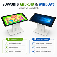 Fábrica OEM ODM, Mesa de Juegos Interactiva Inteligente Android de 55 Pulgadas, Pantalla LCD Multitáctil Impermeable con Animación