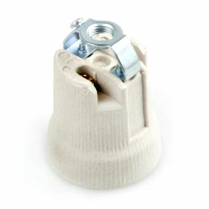 Portalamparas E-27 in Porcellana M10, Ideale per Impianti Elettrici e Decorazione d'Interni. - Product Image 1