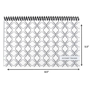 Libreta de registro de cheques y tarjetas de débito, blanca, ancha, con espiral, para seguimiento de cuentas - Product Image 4