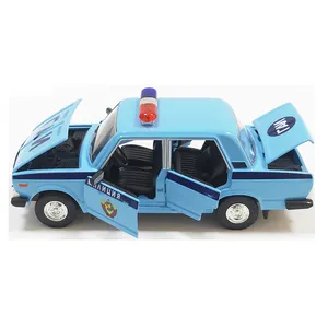 New Cool Russia Gift Toys Car Matel Alloy Model 1/24 Lada Police Diecast Model Cars