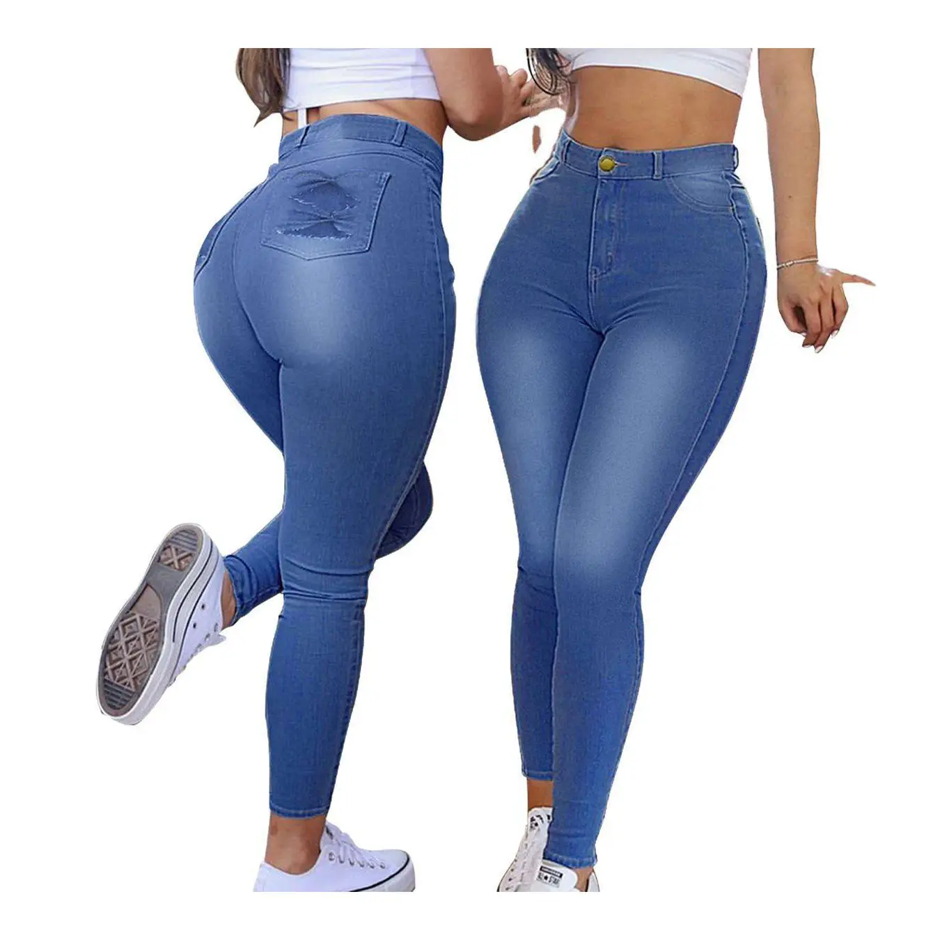 Grote Maat Jeans Voor Dikke Vrouwen Usa 2xl-8xl Maten Denim Jeans Voor Dames Dames Jeans