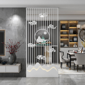 Cloison de séparation pour restaurant, grille en fer forgé pour l'entrée, le salon et le hall, décoration simple - Product Image 4