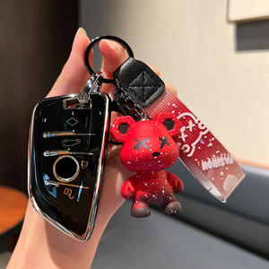 Convient à <span class=keywords><strong>BMW</strong></span> Série 3 320li Keycase Série 5 530 X3 Étui de protection X1 Package <span class=keywords><strong>X2</strong></span> Buckle <span class=keywords><strong>Porte</strong></span>-clés haut de gamme pour hommes et femmes - Product Image 6