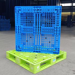 Paletas de Hdpe baratas de plástico 1140x1140, apilamiento de alta resistencia, almacenamiento de exportación, logística, precios de paletas de una cara - Product Image 3