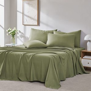 Ensemble de draps et taies d'oreiller en coton 100% de luxe en gros, 4 pièces - Product Image 1