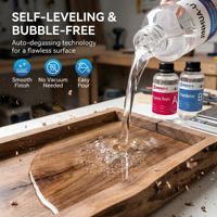 Résine époxy liquide transparente 2:1 pour coulage profond, forte, écologique, pour les chefs-d'œuvre artisanaux
