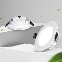 Prix de gros 10W Commercial Grade SMD2835 LED Downlight 80LM/W 120MM Slim Modern for Indoor Shop Corridor