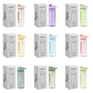 Borraccia Motivazionale da 24oz in Tritan Senza BPA, Antigoccia, per Sport, Palestra e Attività all'Aperto, con Indicatore Orario e Cinturino - Product Image 4