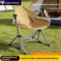 Chaise pliante d'extérieur pour pique-niques et loisirs, chaise à bascule portable pour le camping, la pêche et le jardin, universelle et portable