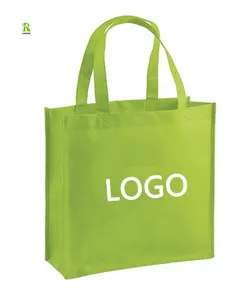 Atacado eco amigável biodegradável reutilizável compras bolsas ecologicas não-tecido tote saco ecológico com logotipo personalizado