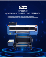 Imprimante à broderie 3D DTF Qinyu 60 cm, encre UV, impression en mousse entièrement automatique avec têtes Epson 3/4 I3200, utilisée pour le TEXTILE