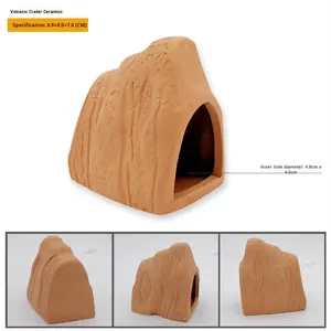 <span class=keywords><strong>D</strong></span>écoration <span class=keywords><strong>d</strong></span>'<span class=keywords><strong>aquarium</strong></span> en argile, pot en sable violet, cachette pour poissons et crevettes, trou de ponte, <span class=keywords><strong>aquarium</strong></span> pour cichlidés, nid de crevettes, aménagement paysager - Product Image 5