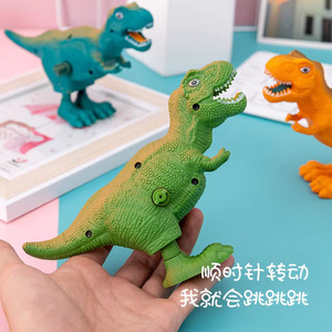 Juguete de dinosaurio Tiranosaurio Rex de plástico con mecanismo de cuerda para niños de 4 a 6 años, regalo interactivo - Product Image 4