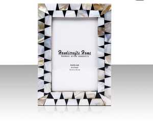 Marco de fotos de madera colorido con diseño de incrustaciones de hueso personalizado Marco de hueso MDF de arte decorativo para el hogar del vendedor - Product Image 2