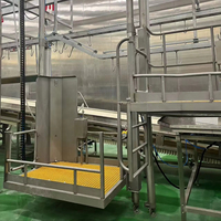 Équipement d'abattage de bétail industriel personnalisable avec plateforme élévatrice pneumatique pour le traitement du bétail