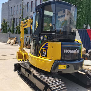 Excavadora de cadenas usada Komatsu PC55MR en excelentes condiciones con componentes esenciales: motor, bomba de engranajes y cojinetes - Product Image 6