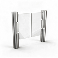 Security Barrier Supermarket Entrance Access Control Swing Barrier Gate 304 Stainless Steel Anti-Tailgating Pedestrian Turnstile