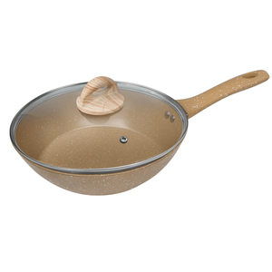 Poêle <span class=keywords><strong>à</strong></span> frire antiadhésive moderne personnalisée en usine Poêle <span class=keywords><strong>à</strong></span> induction en aluminium Poêle <span class=keywords><strong>à</strong></span> frire antiadhésive <span class=keywords><strong>à</strong></span> fond plat Poêle Wok - Product Image 3