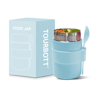 Conteneur isotherme pour le déjeuner, écologique, sans BPA, en acier inoxydable 304, récipient alimentaire isotherme, compatible lave-vaisselle