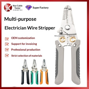 Stainless steel multi-functional electrical wire <b>stripping</b> pliers customized wire splitting pliers wire winding wire cutting - Product Image 1