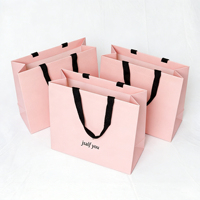 Sac cadeau personnalisé en papier recyclé couleur ivoire, sac de shopping de luxe beige crème avec poignée en ruban, recyclable, pour usage artisanal, logo personnalisé