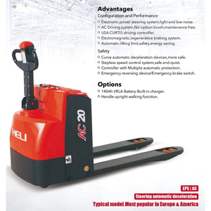 Transpalette Électrique Chariot à Palettes CBD20 150 2000kg avec Moteur AC et Contrôleur Zapi pour Entrepôt - Product Image 3