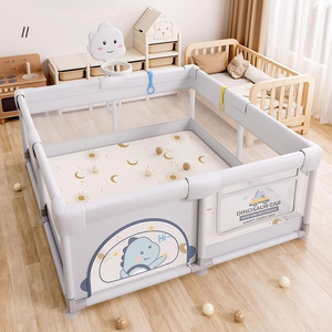Corralito Plegable Grande para Bebés con Puerta de Seguridad, Corralito Portátil para Interiores y Exteriores para Bebés, Niños Pequeños y Niños - Suministro de Fábrica - Product Image 1