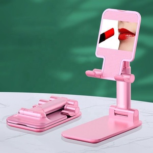 Supporto per cellulare <span class=keywords><strong>pieghevole</strong></span> in lega di alluminio con supporto per Tablet Desktop regolabile a specchio - Product Image 1