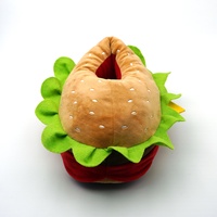 StepGrace nouveau Design drôle créatif antidérapant Hamburger maison pantoufles Hotdog intérieur maison peluche chaud Hamberguer pantoufles