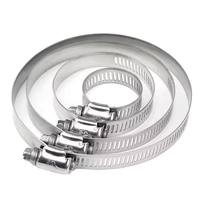 Collier de serrage à vis sans fin de type américain passivé et étanche de 1 pouce et 3/4 pouce en acier inoxydable 304 316 réglable