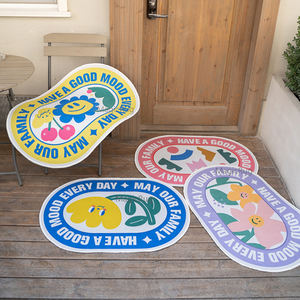 Tapis de dessin animé décoration de la maison ménage imprimé tapis pour enfants CD rond tapis découpé - Product Image 4