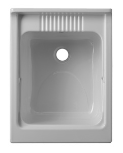 Negrari Résine thermoformée italienne de haute qualité PP Gris Rectangle Certifié CE Lavabo de salle de bain résistant aux intempéries Maison - Product Image 2