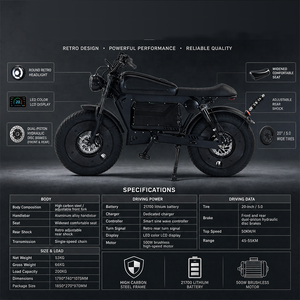 Bicicleta Eléctrica Potente con Ruedas Gruesas y Amortiguación de Impactos para Aventuras en la Montaña y Viajes por la Ciudad Rg-ws611 - Product Image 6