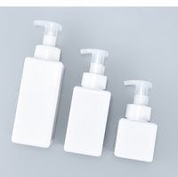 Carré 500ml PET Bouteille De Pompe À Mousse En Plastique Emballage Cosmétique Récipient pour Lavage À La Main Savon Nettoyant Visage Mousse D'emballage Bouteille
