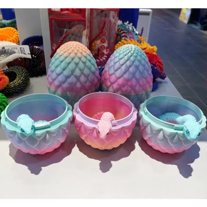 Jouets mignons de haute qualité imprimés en 3D, serpent anaconda à assembler pour garçons, œuf de serpent avec yeux imprimés en 3D et serpent à l'intérieur - Product Image 3