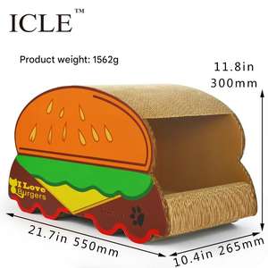 ईओ-फ्रेंडली लक्जरी रीसायकल ककार हाउस बॉक्स कार्डबोर्ड क्राफ्ट कैट स्क्रैचर - Product Image 6