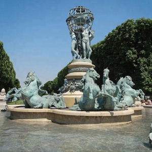 Fontana in bronzo a grandezza naturale con angelo danzante, personalizzabile, lavorazione in metallo, fusione a cera persa, lucidato, marca MALTON, per <span class=keywords><strong>parco</strong></span> e <span class=keywords><strong>giardino</strong></span> - Product Image 3
